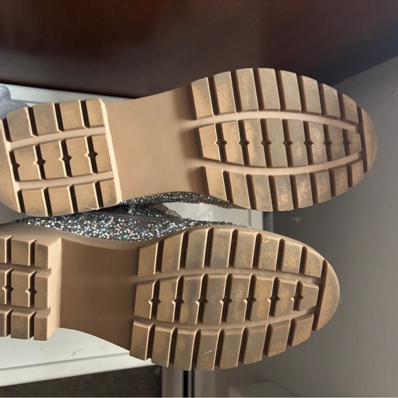 Betsey Johnson Taupe Rhinestone Lace-Up Ankle Boots - Picture 6 of 6